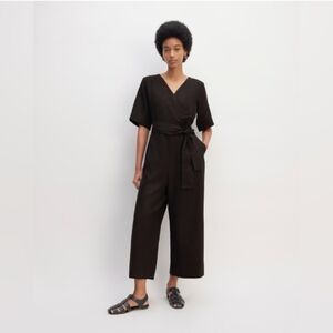 Everlane The Wrap Linen Jumpsuit